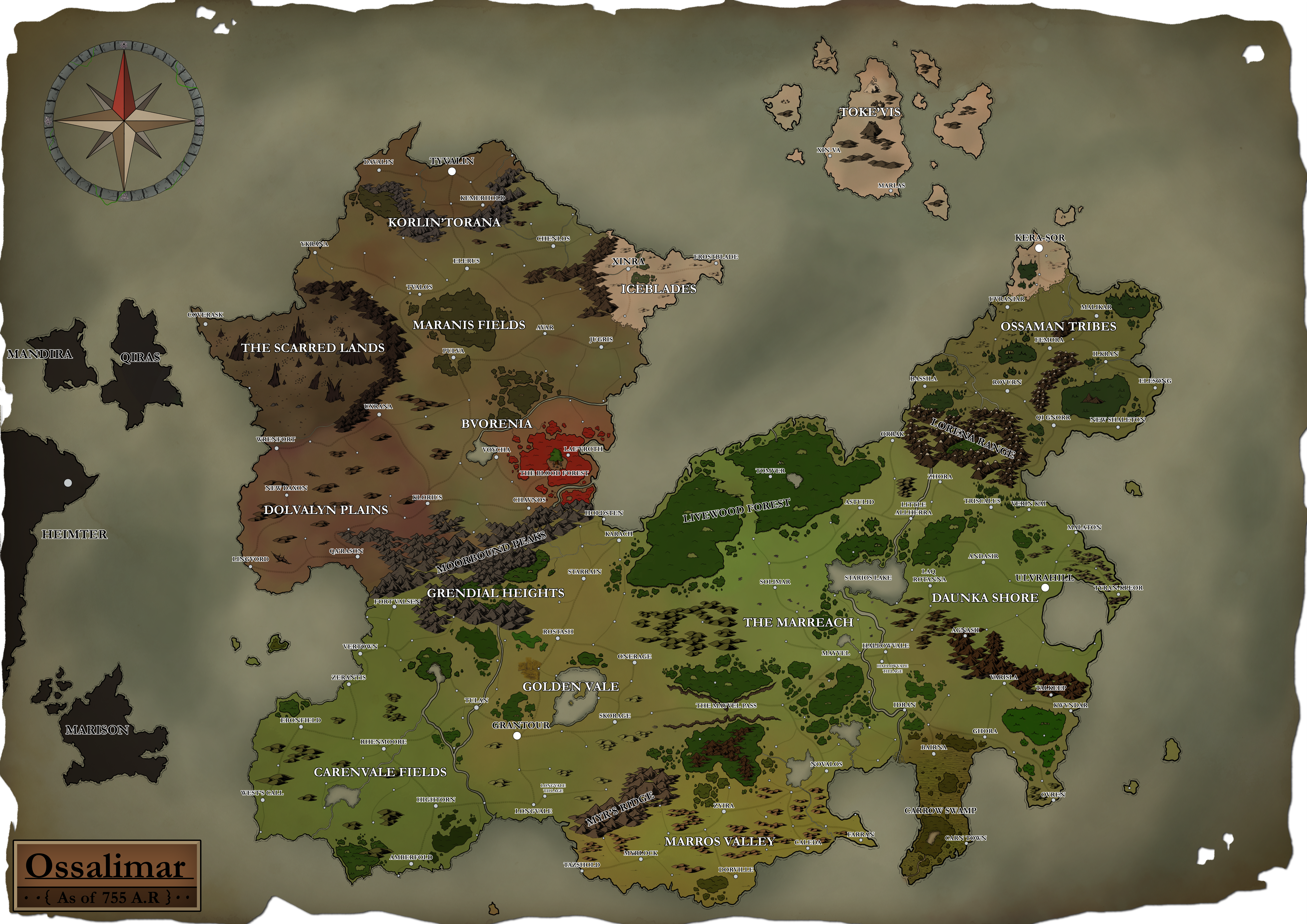 Map of Ossalimar Base Map Image Map of Ossalimar Base Map Image