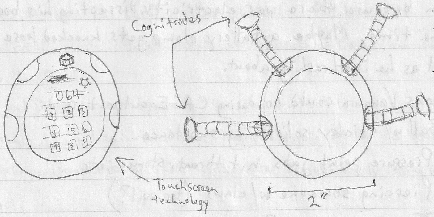 Developer's rough sketch of Intellipath design.