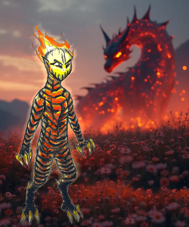 Dragon Rider - Lava