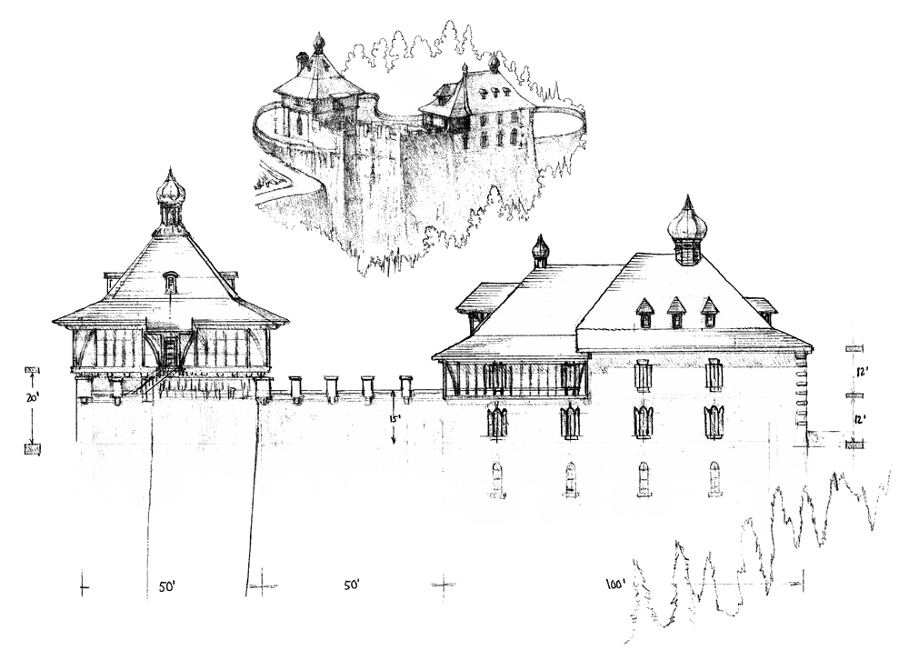 Abbey of St Markovia Sketch