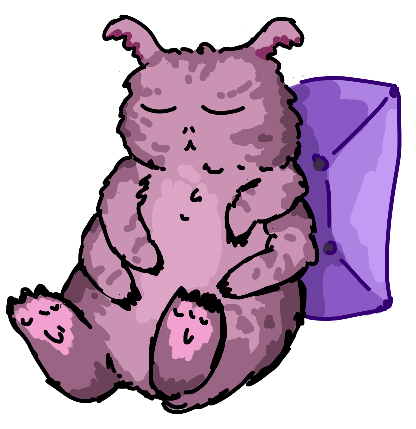 A sleepy mot naps on a pillow.