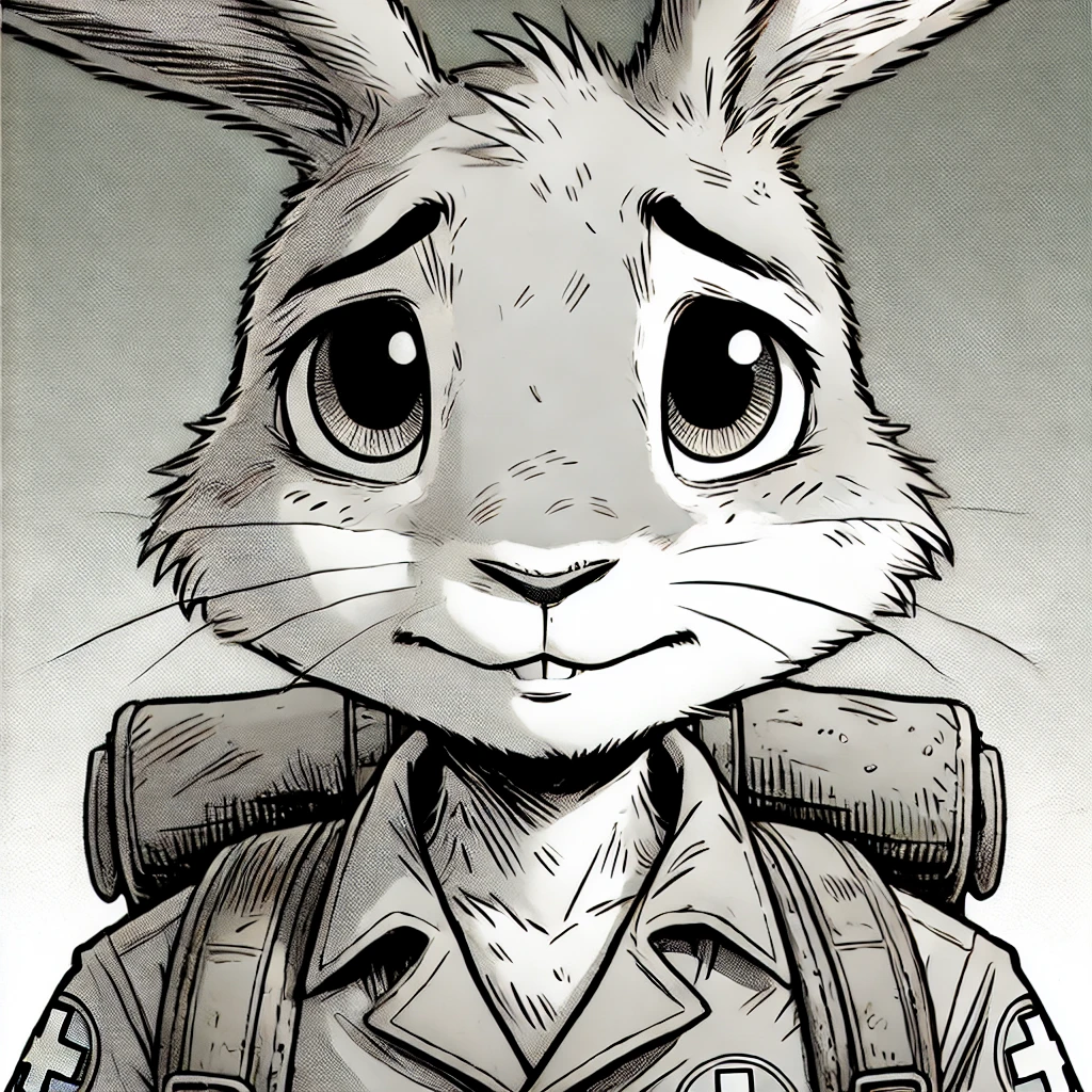 Wo Rabbit Wabbit Character in World War Bunny | World Anvil