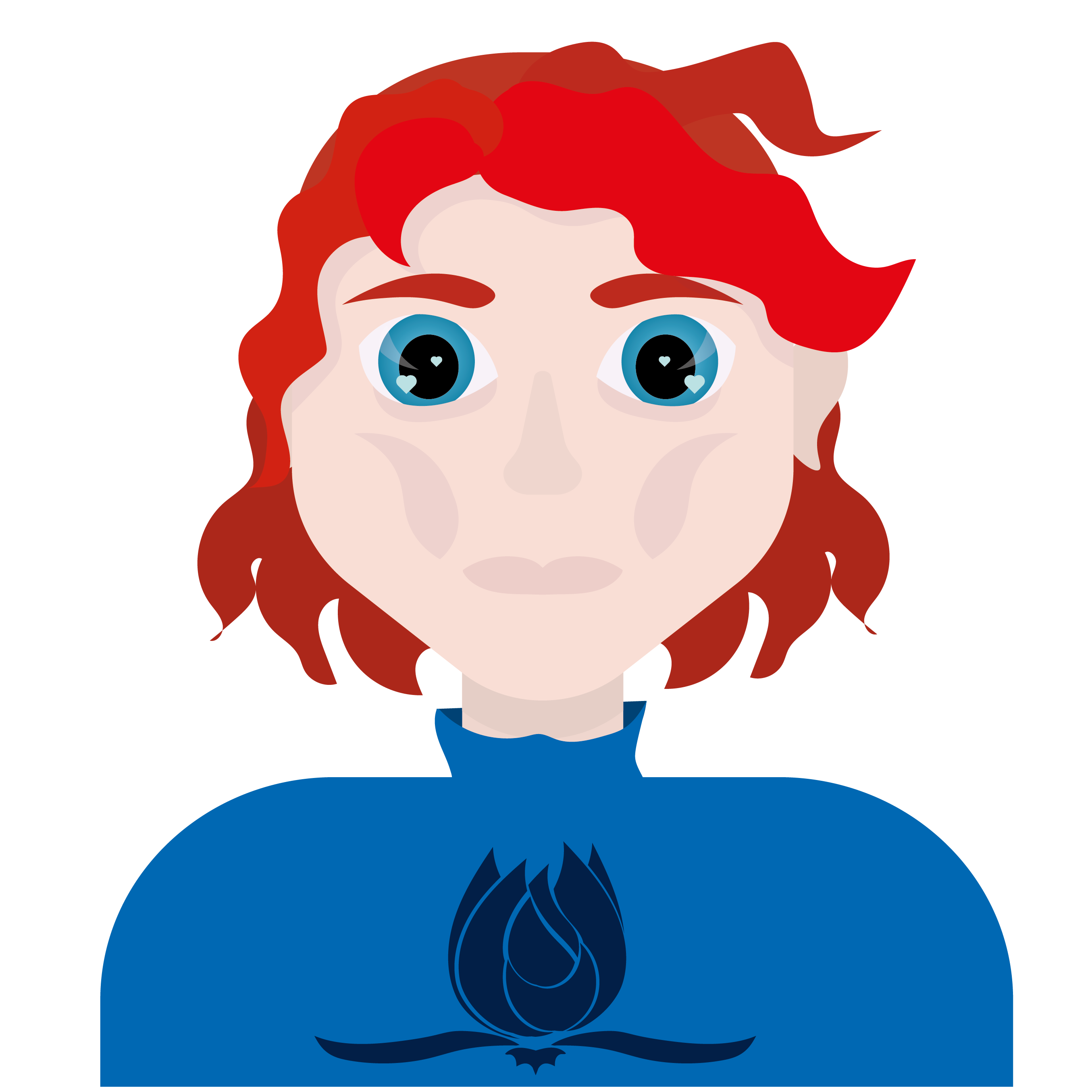 Portrait d'une jeune femme rousse maigre