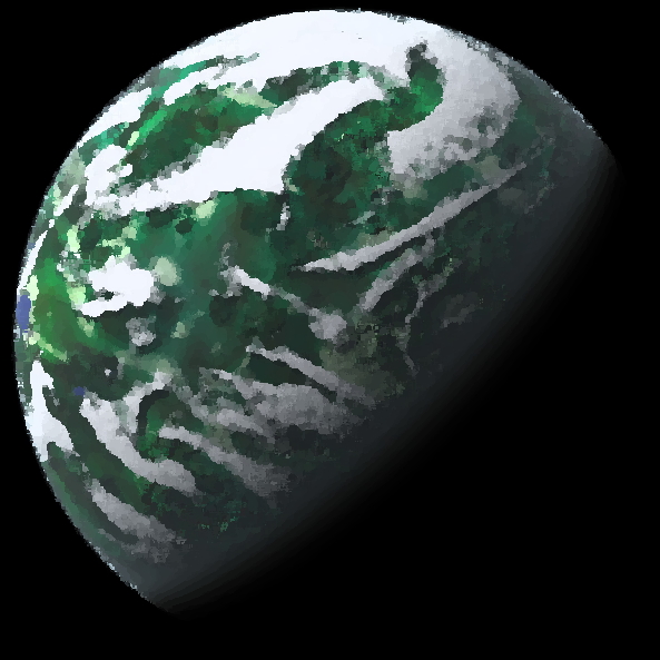 Thanged seen from space