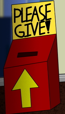 Donation box for charity