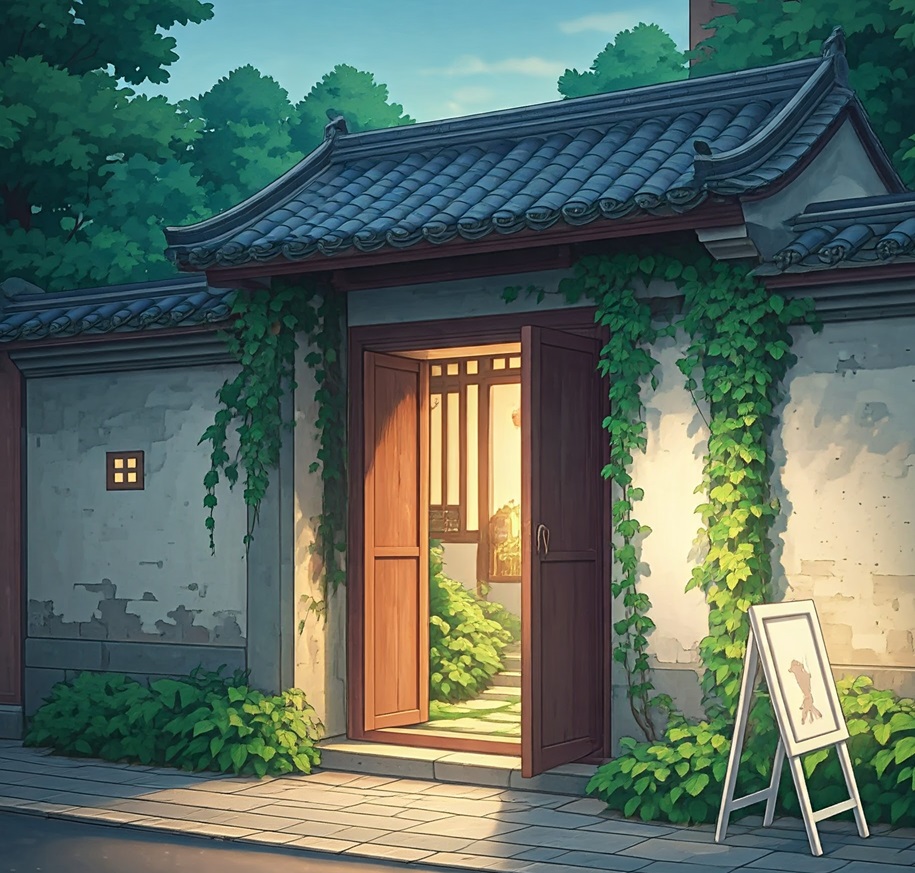 Serendipity Cafe Gate-Generated by Google Gemini
