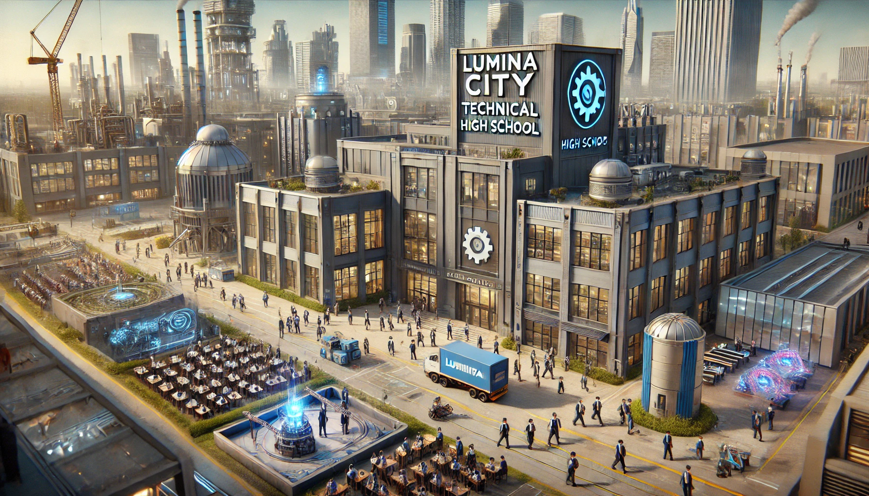 Lumina Technical High School Building / Landmark in The First Saga of ...