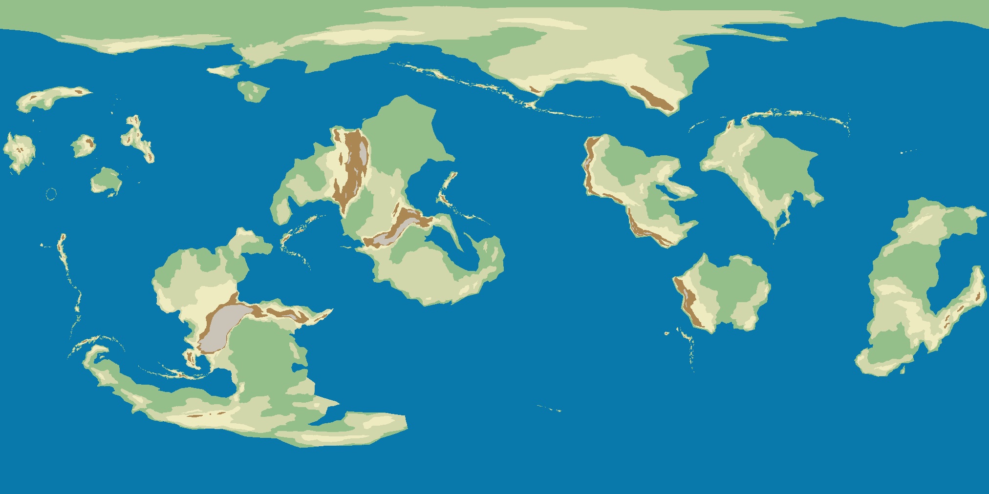 Equirectangular projection of Kalosos' average topography