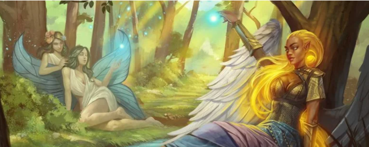 Sarenrae, Desna and Shelyn - By Paizo Publishing