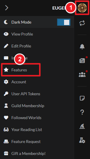 Features user menu].png