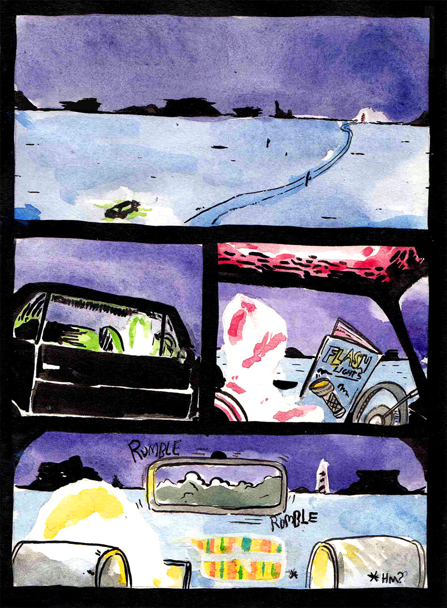 Commencing Pursuit Comic Panels