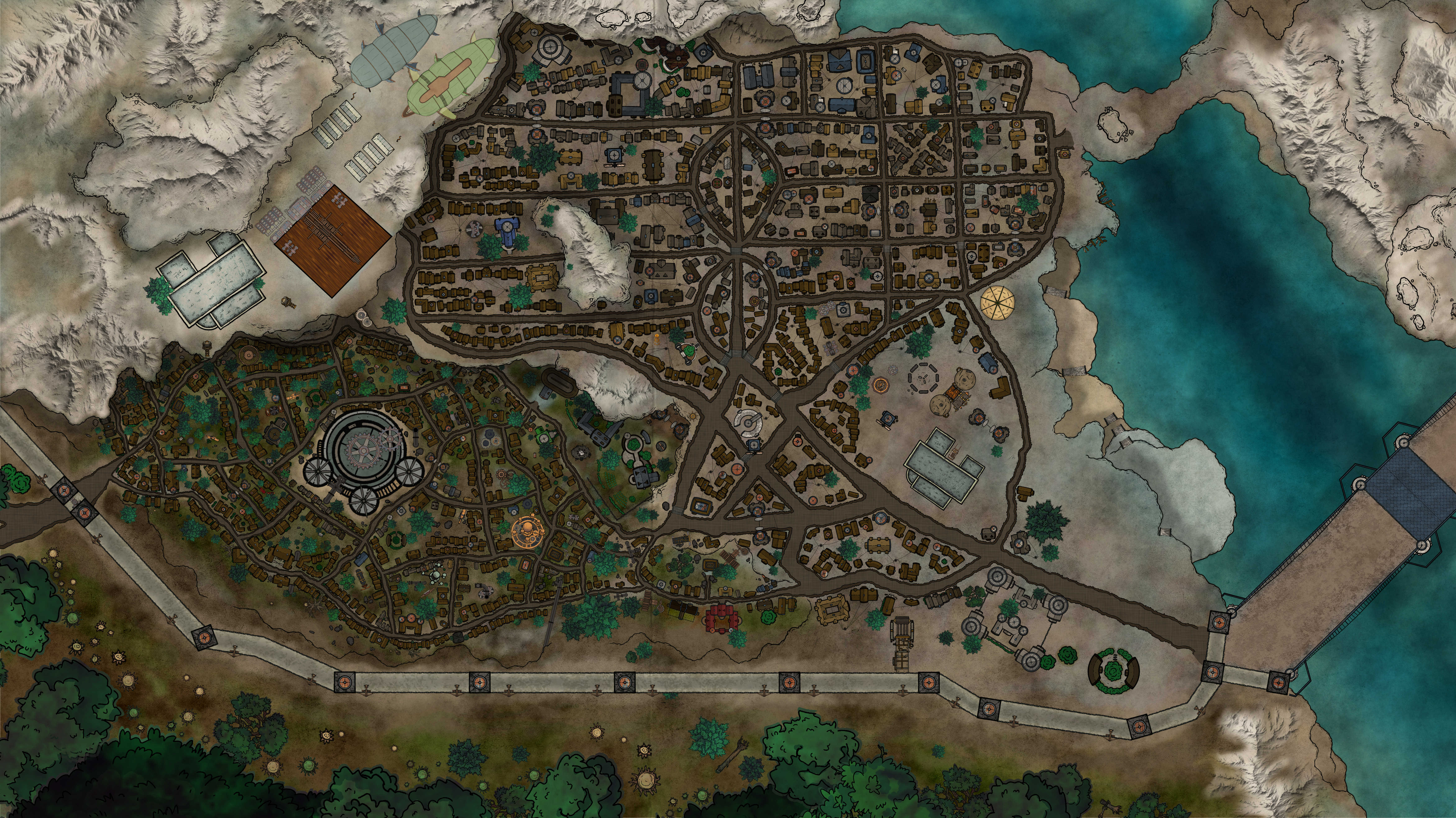 West Marches - Tintown Base Map Image