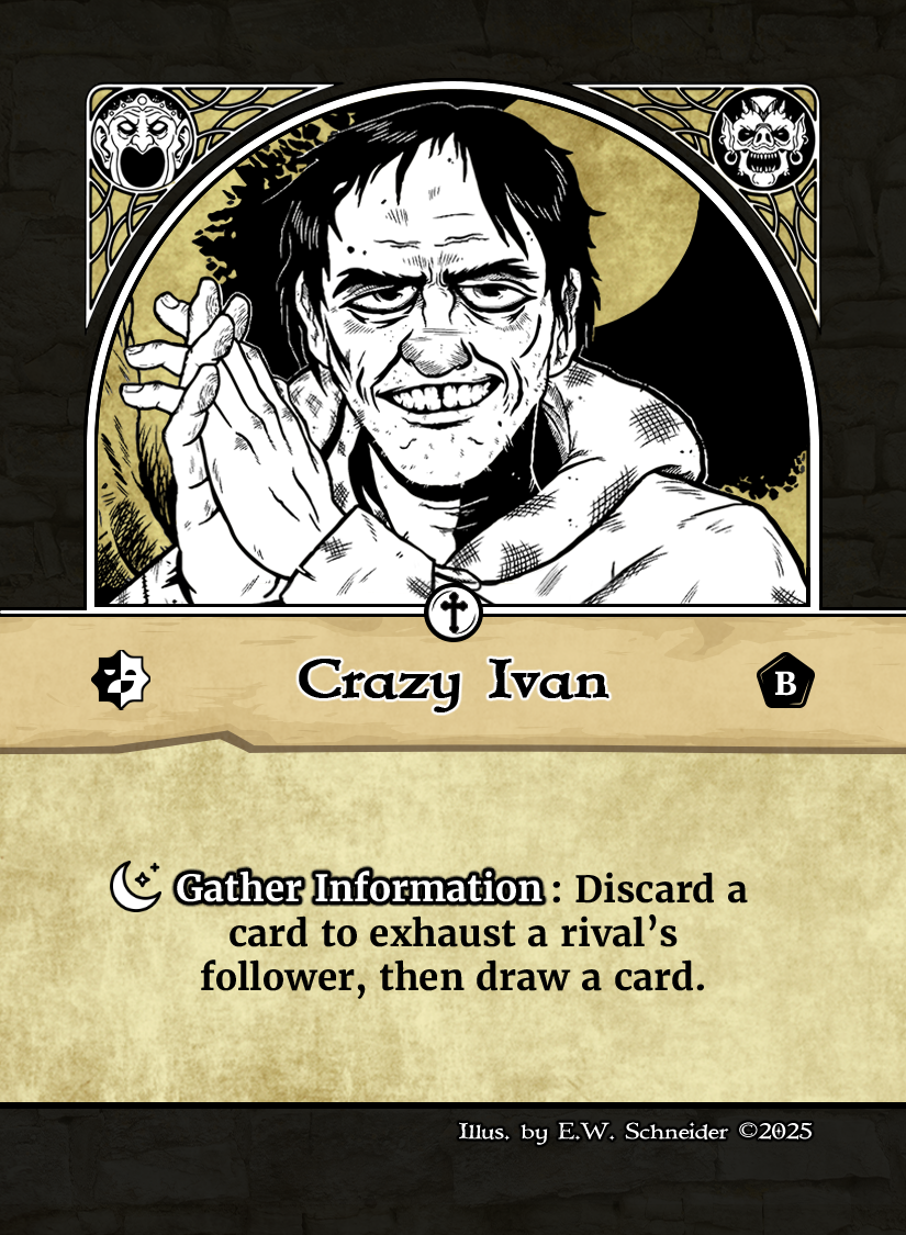 Crazy Ivan Crazy Ivan Renown Personality Card Base Side