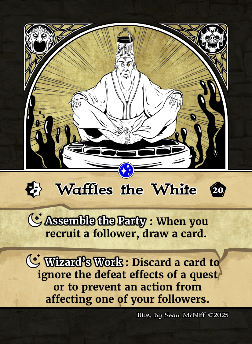 Waffles the White Renown Card