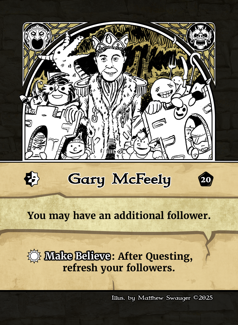 Gary McFeely Renown Personality Prestige Card