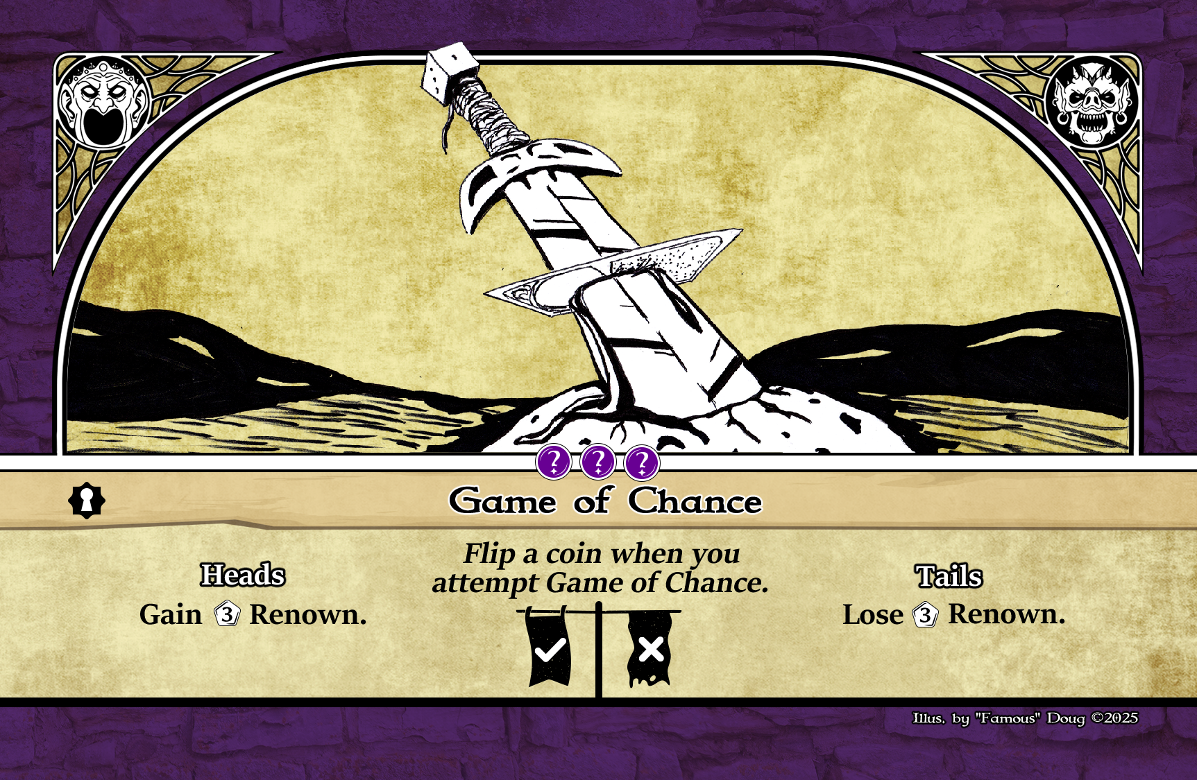 Game of Chance Game of Chance Renown Quest Card