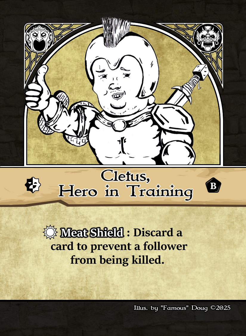 Cletus, Hero in Training Cletus, Hero in Training Renown Personality Card
