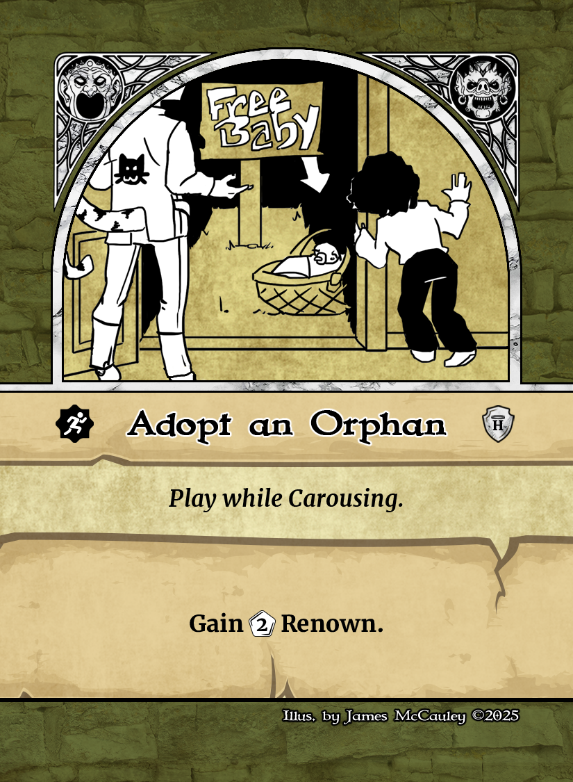 Adopt an Orphan Action Renown Card