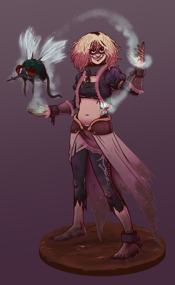 Pathfinder Witch Pathfinder Witch with Fly Familiar Summon