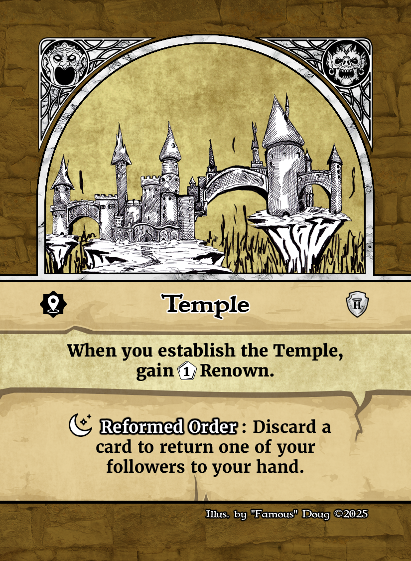 Temple Temple Renown Location Card