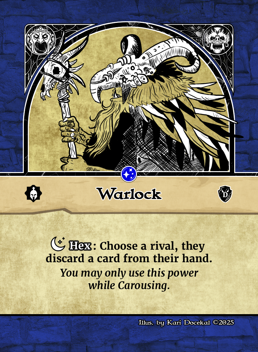 Warlock Renown Follower Card