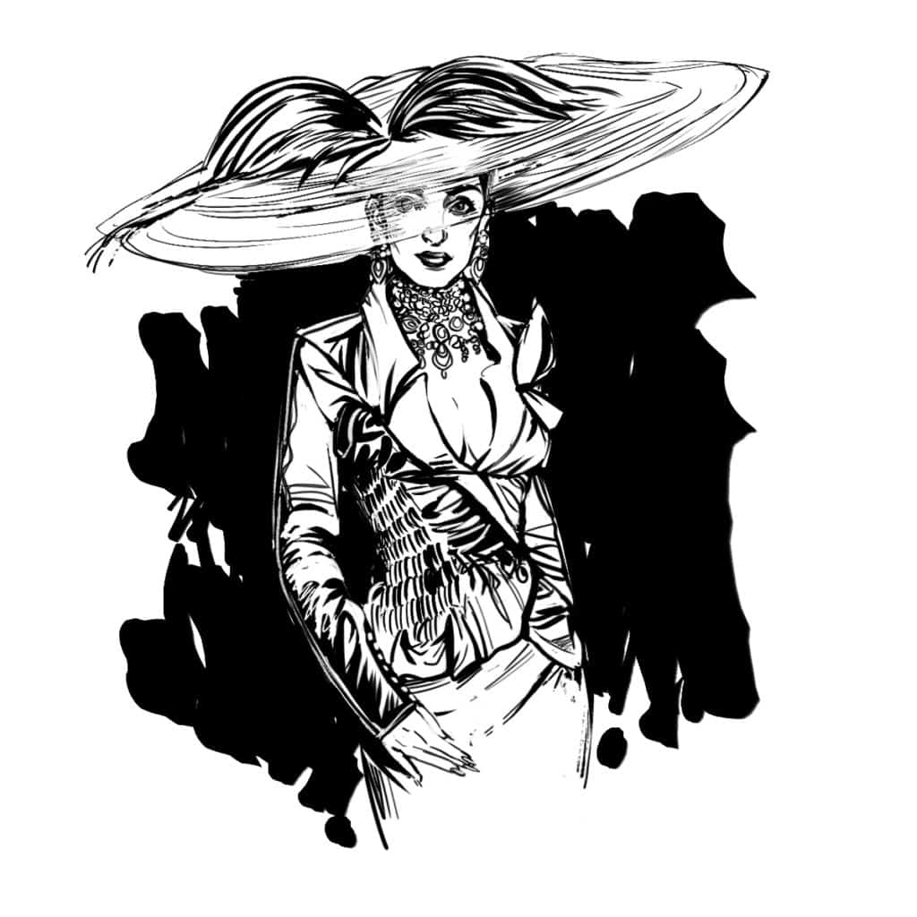 Dior-Couture-Fall-2000-1024x1024.jpg Ink Drawings for Inktober 2018