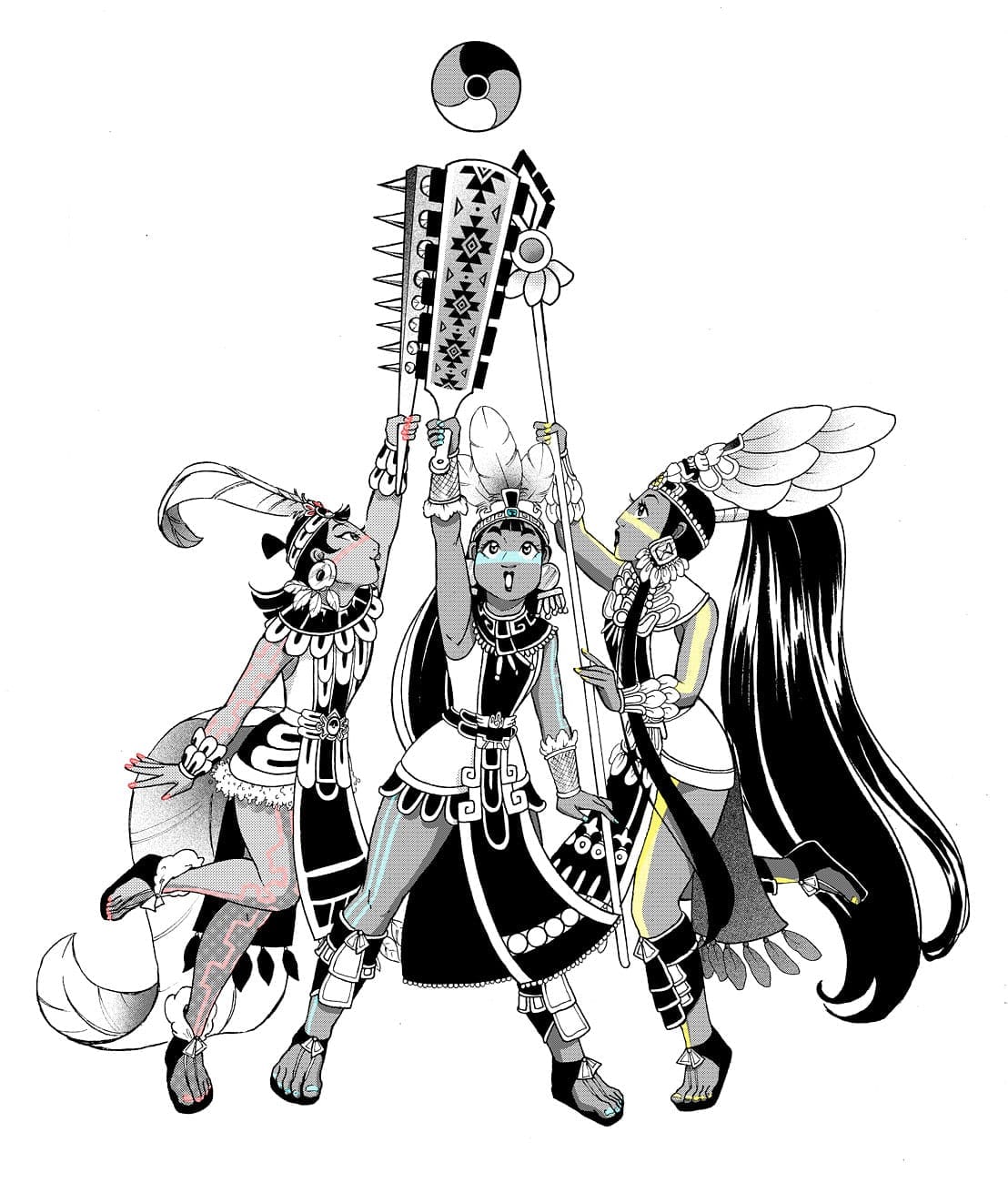 Necuhual One The girls of Necuhual preparing