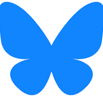 bluesky logo - Kari Docekal link