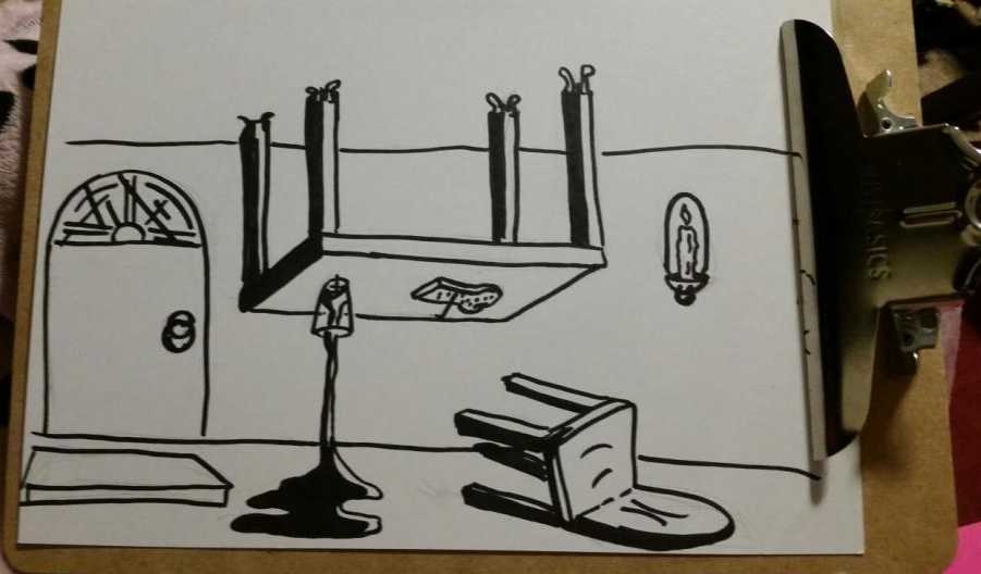 Original Nailed Down Sketch Original Nailed Down Sketch for Renown