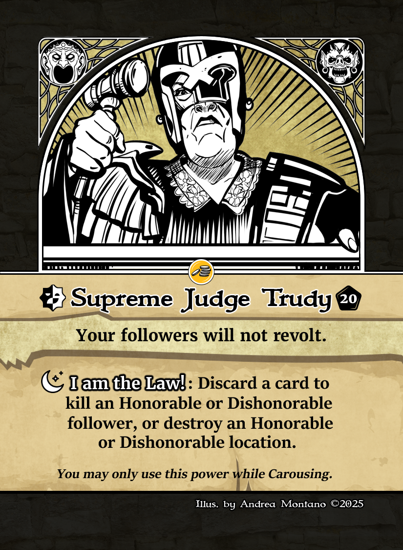 Supreme Judge Trudy.2025.GC.png Renown the Card Game Personality Supreme Judge Trudy Prestige Side