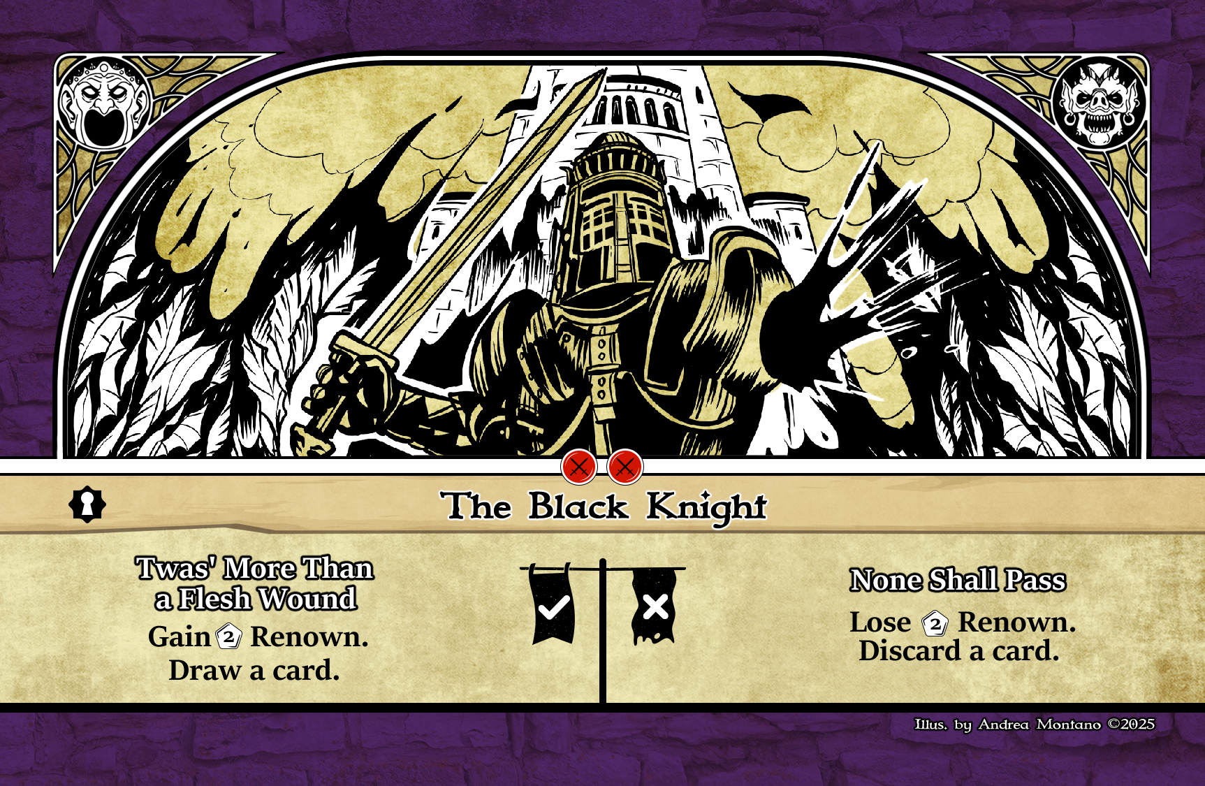 The Black Knight.2025.GC.png The Black Knight Quest Card for Renown the Card Game
