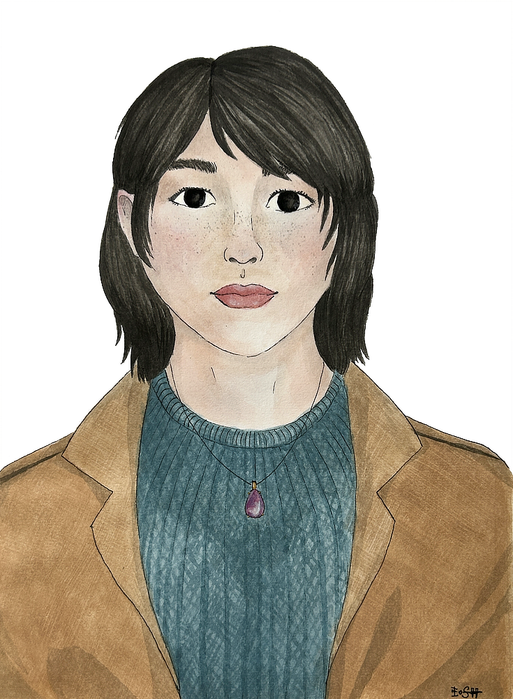 Young Japanese woman with medium length hair and a pleasant expression