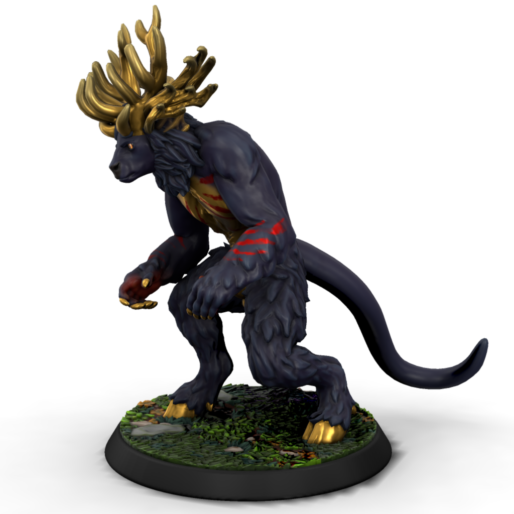 Bipedal Father Stag Father Stag, shape-shifted