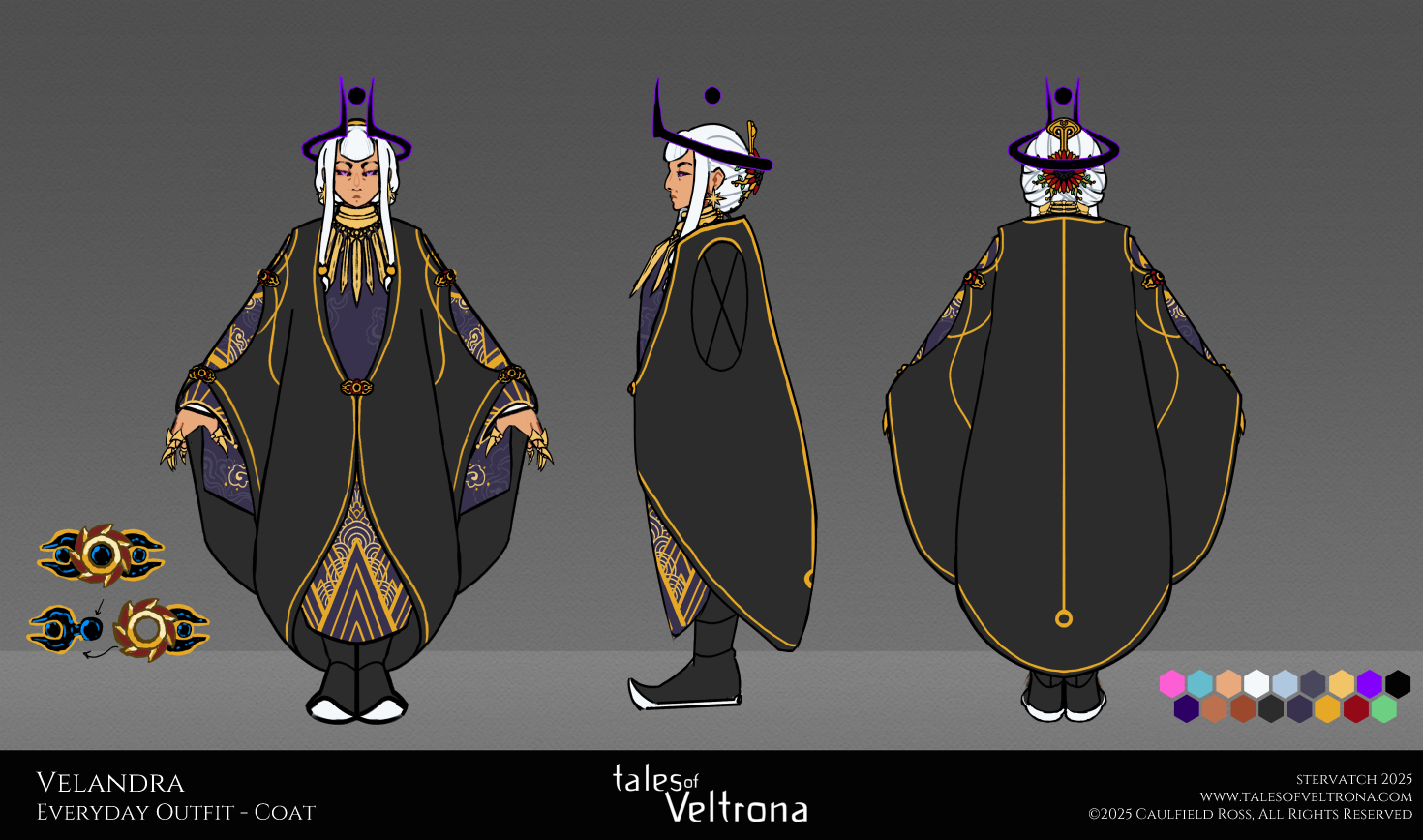 Velandra — Concept Turnaround (1/4), Dress + Robe