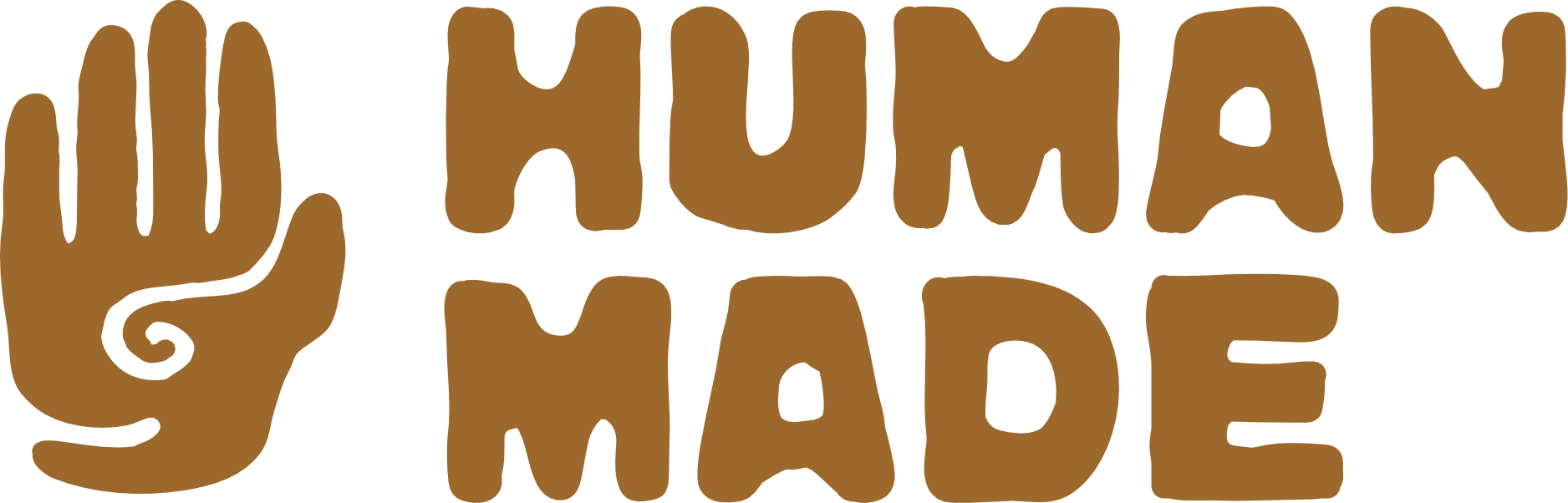 A hand and text saying 