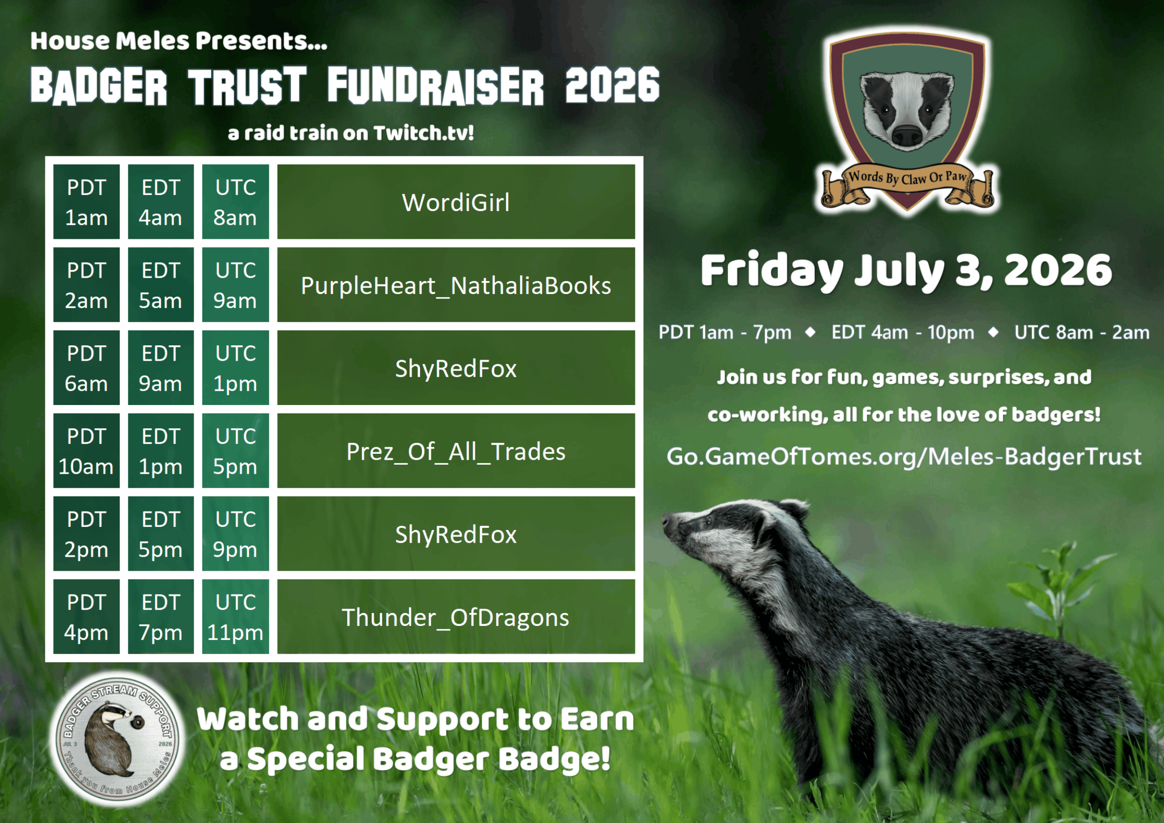 badger trust fundraiser raid train 320.png
