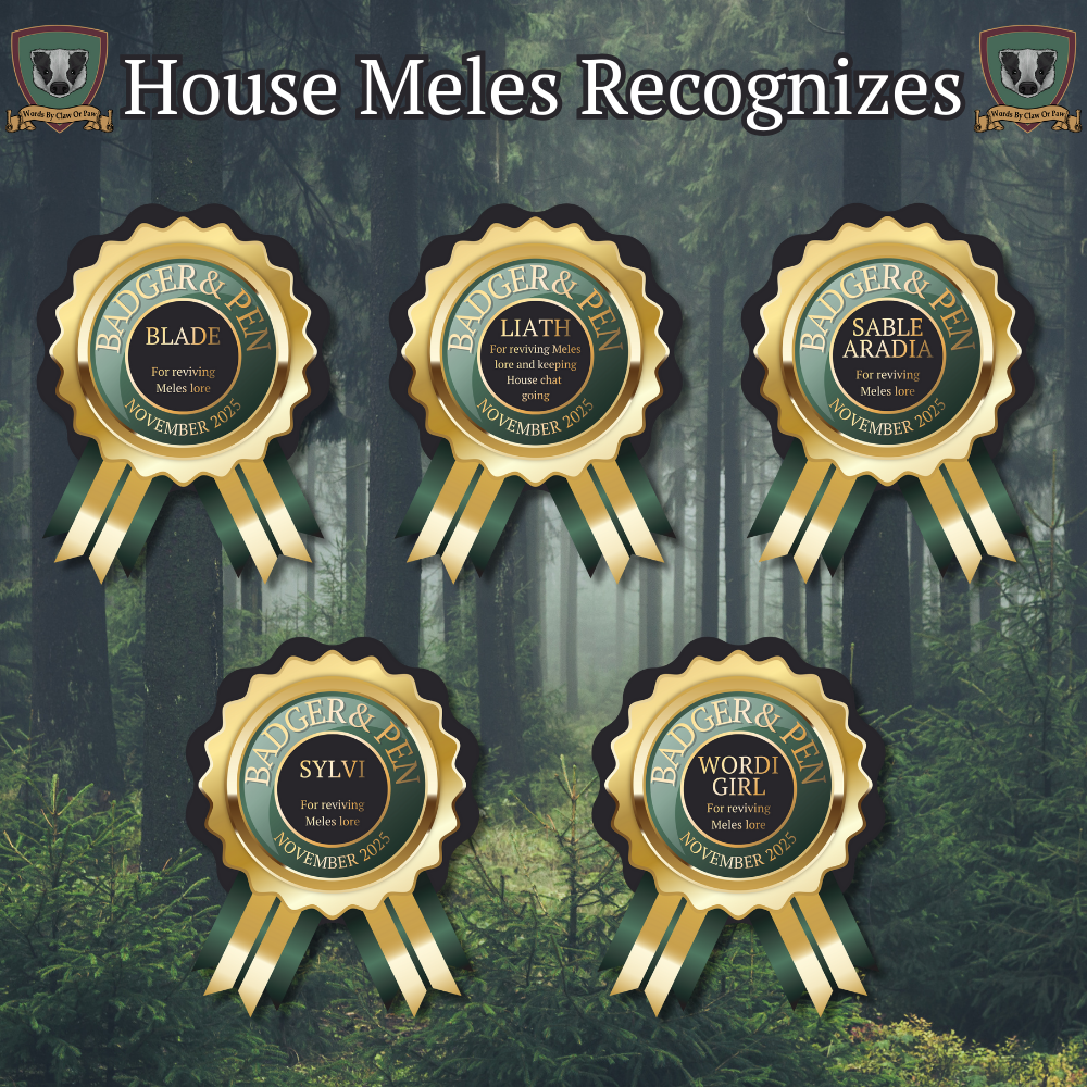 Meles - Badger & Pen awards Nov 2025 Meles - Badger & Pen awards Nov 2025