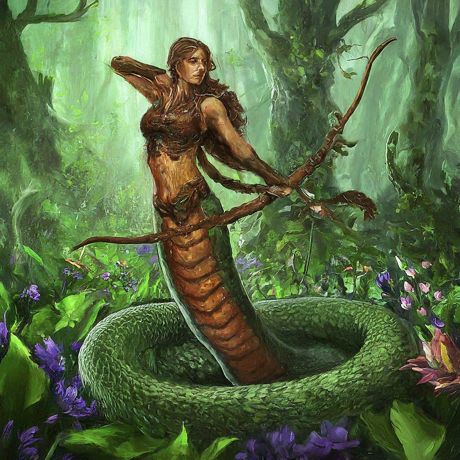 Lamia Female Ranger Lamia Species in The Hubward Frontier | World Anvil