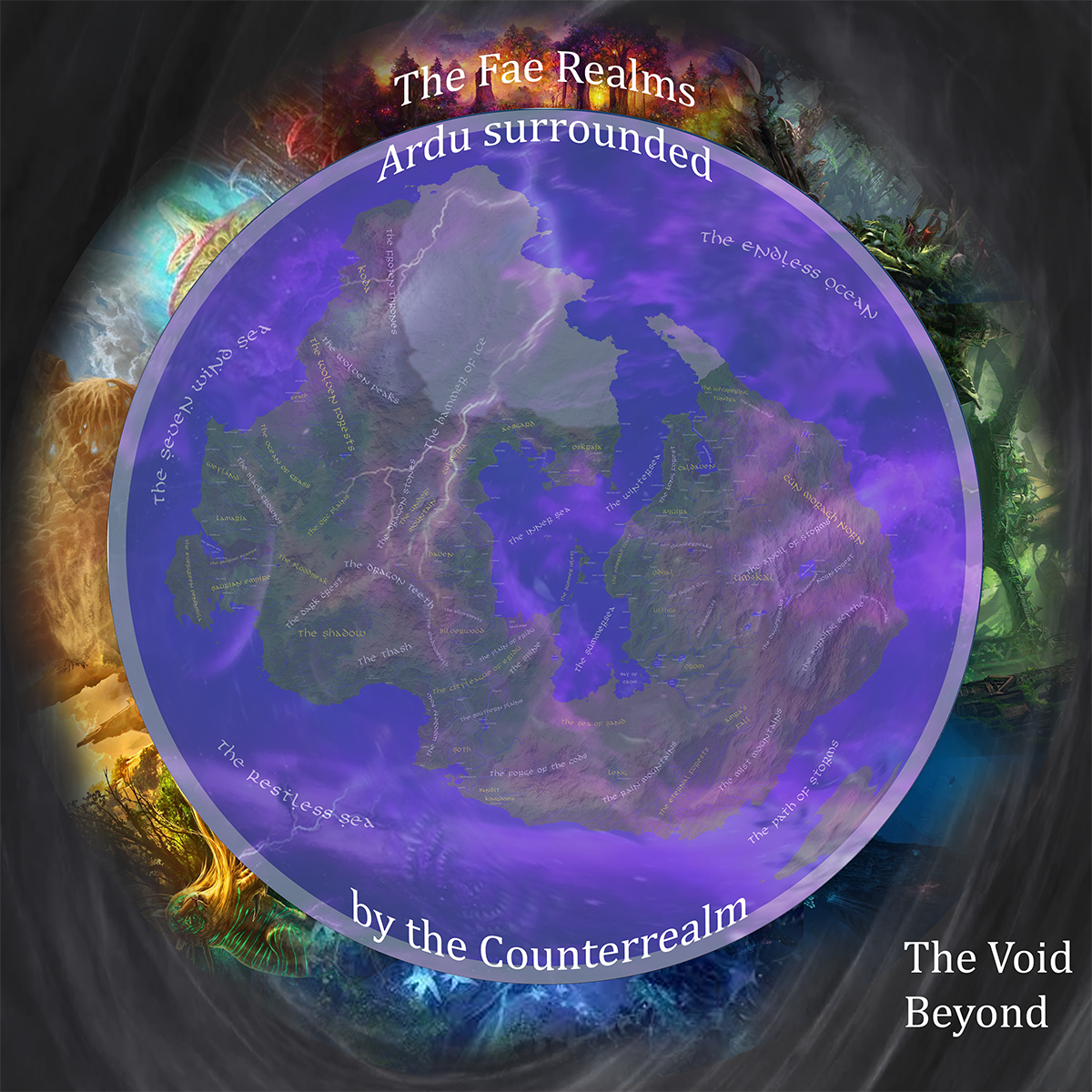 The cosmology of the Fae realms