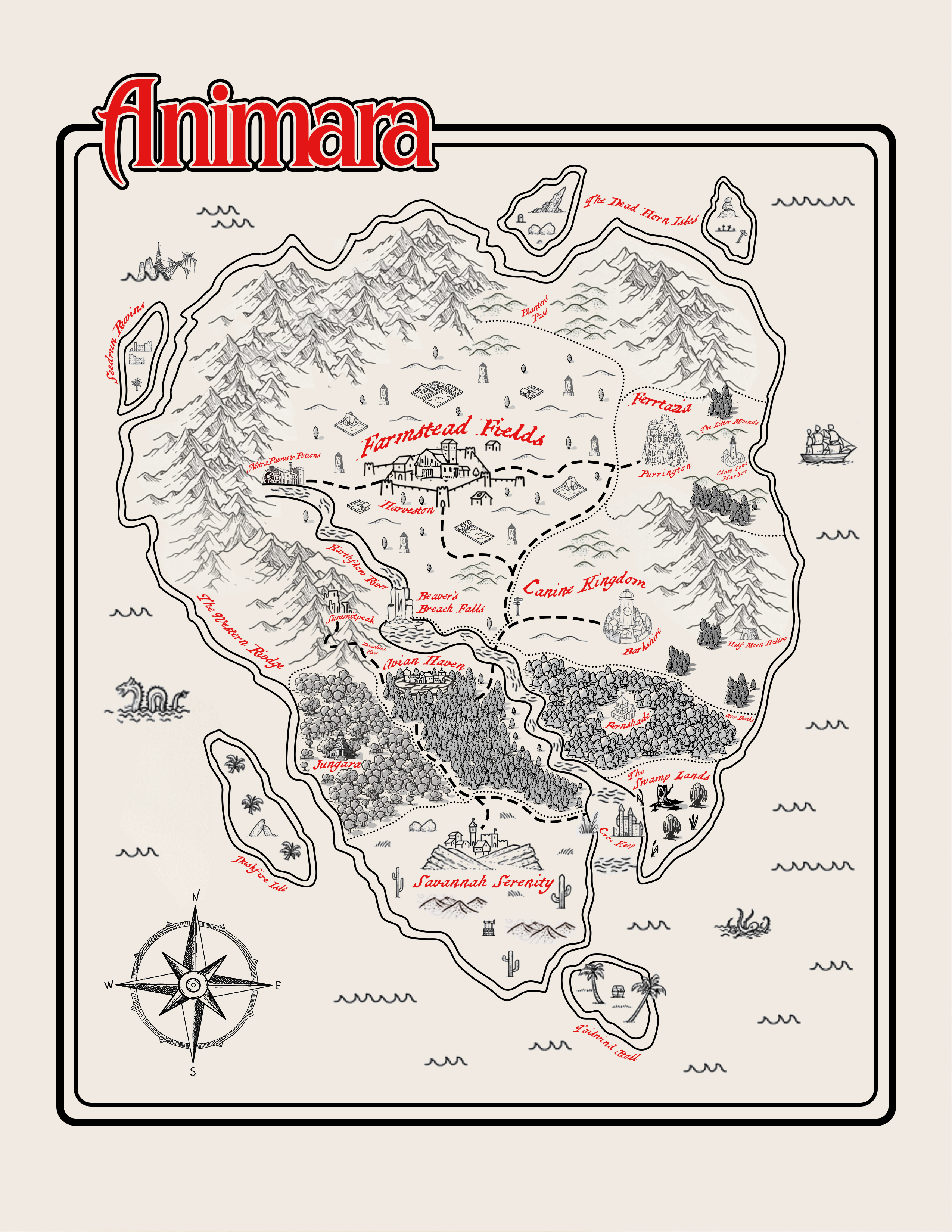 Map of Animara in Animara| World Anvil