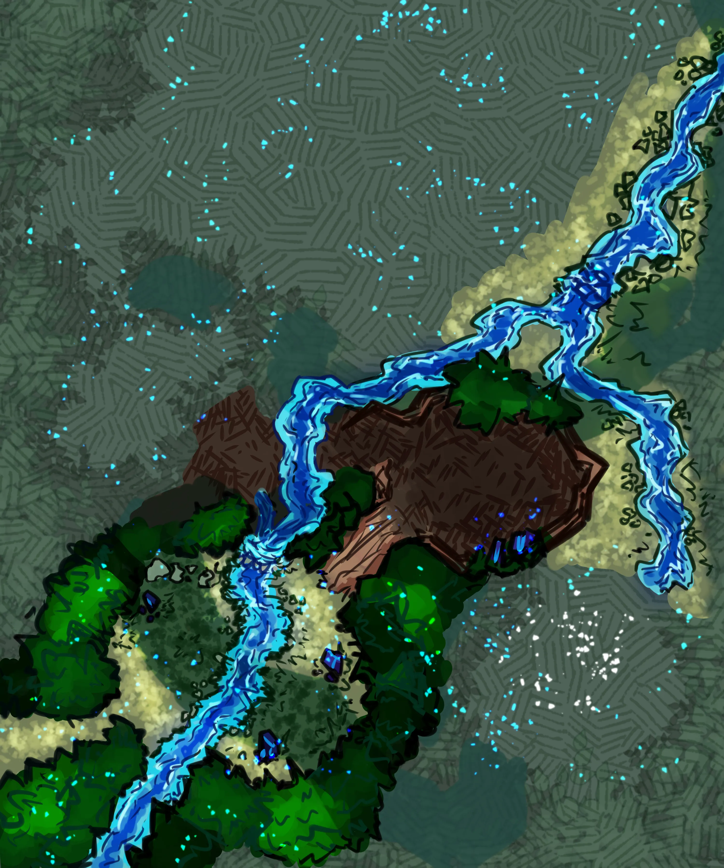 Runecarved Woodland Base Map Image
