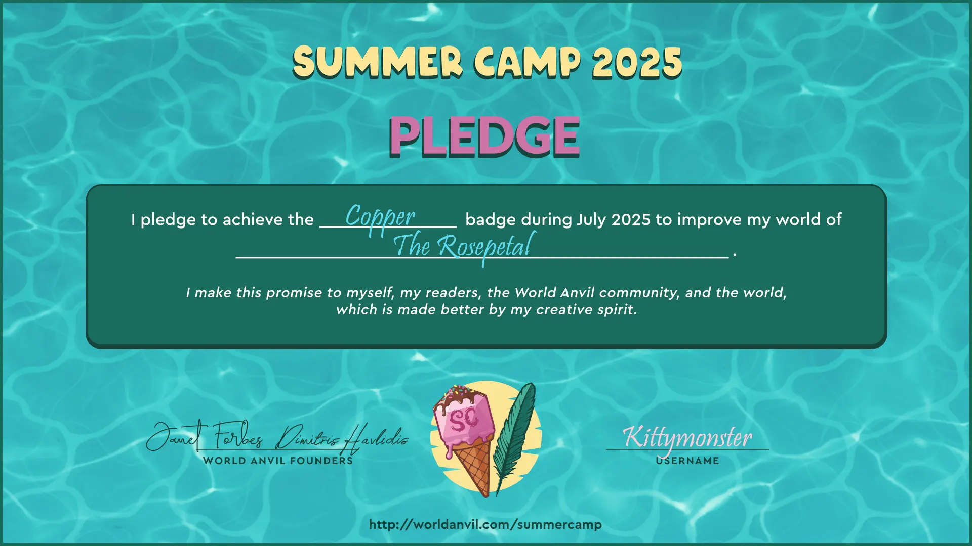 Summer Camp 2025 Pledge