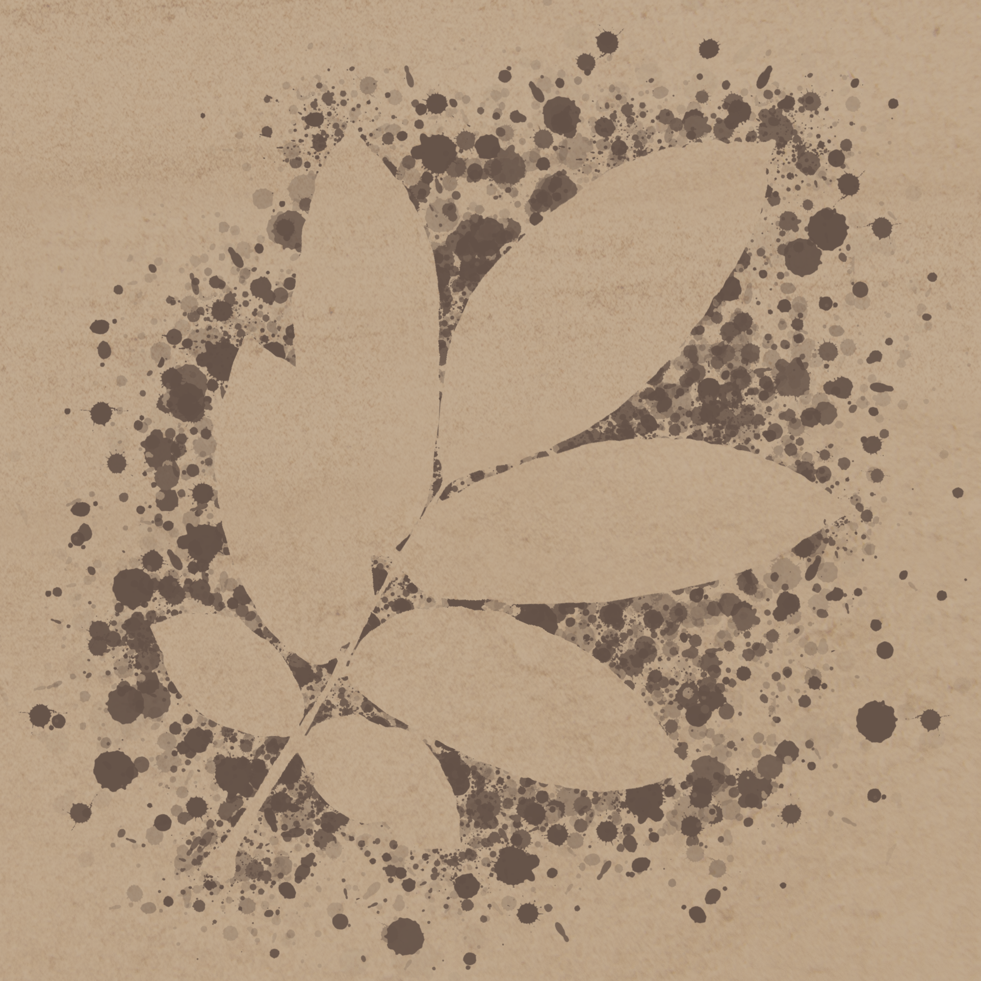 Cave Painting of the leaves of the Koniko Tree