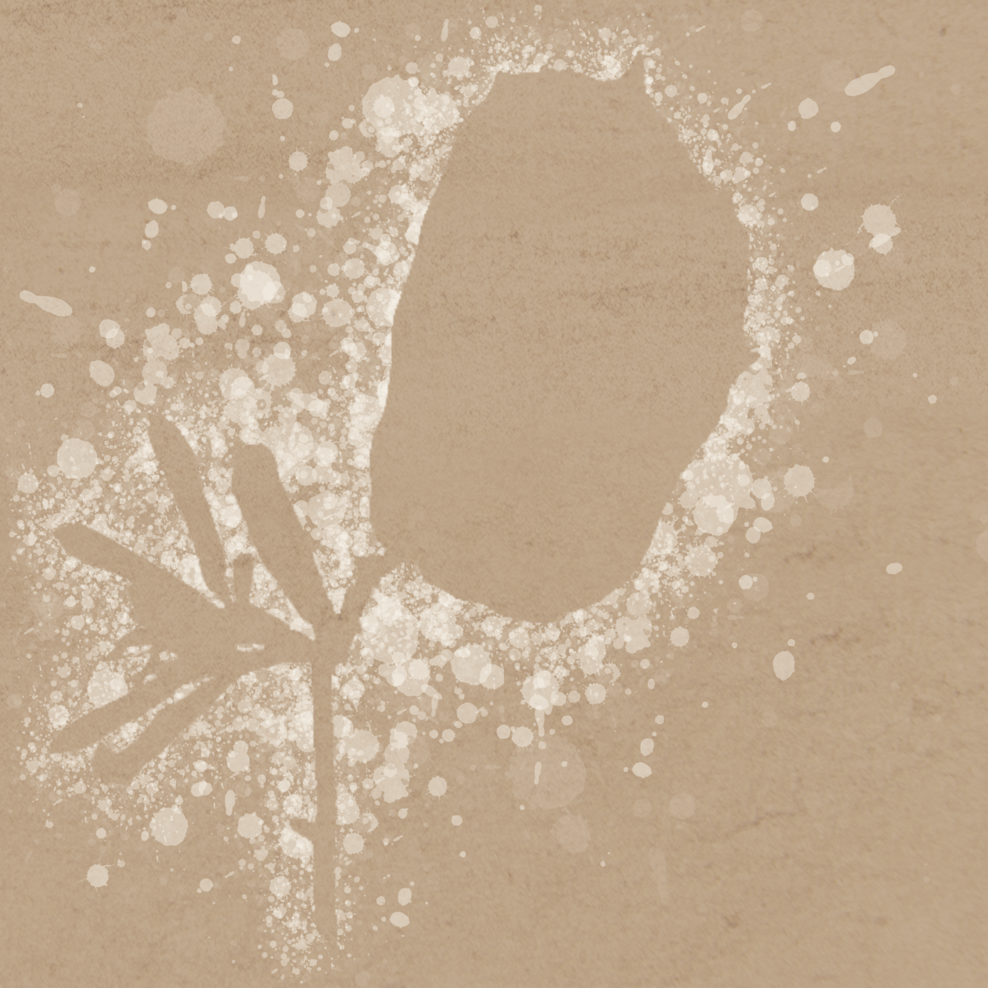 Cave Painting of the leaves of the Dake Tree.