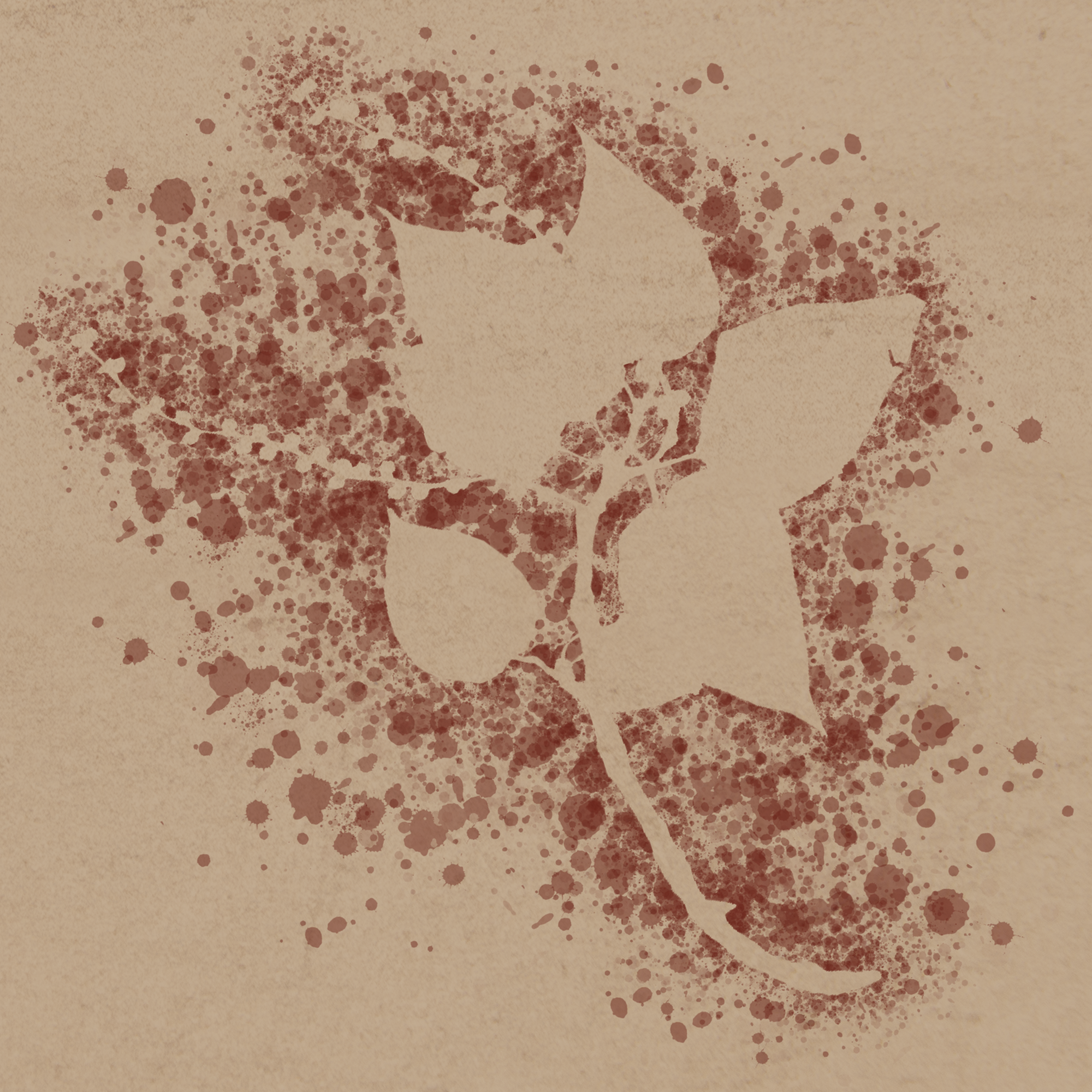 Cave Painting of the leaves of the Amohe Tree