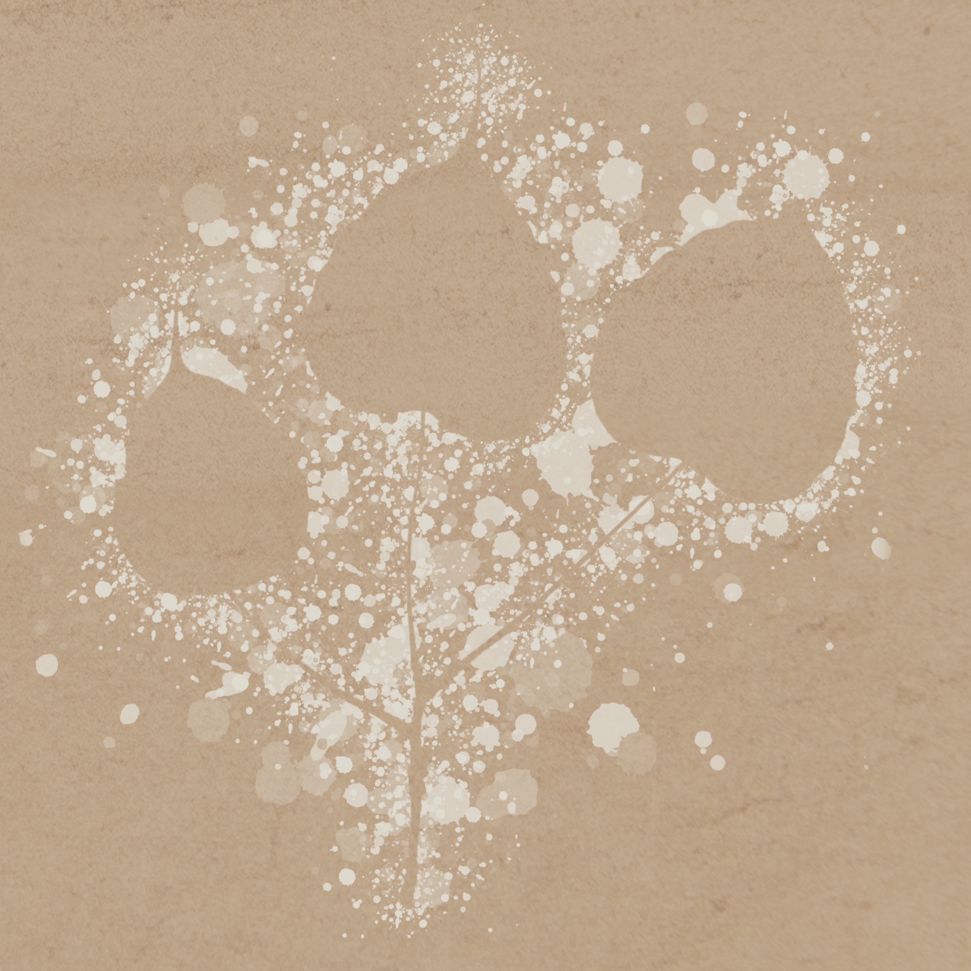 Cave Painting of the leaves of the Kaloni Tree
