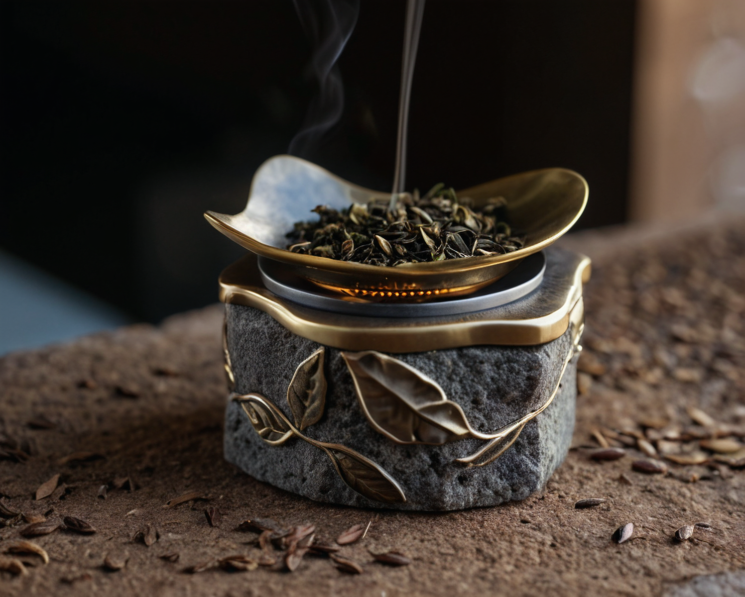 tea leaves atop a chakuro.png