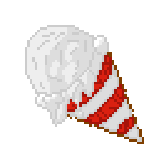Pretzcone Parfait with vanilla ice cream and cherries.